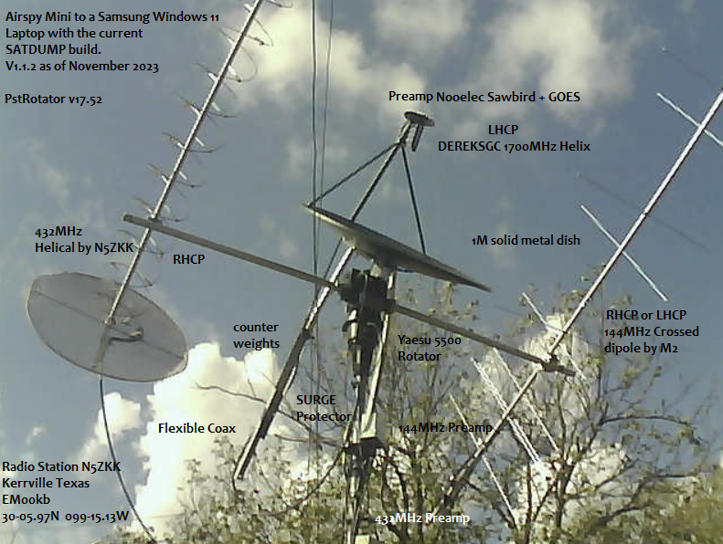 N5ZKK Satellite Tracking Mast Array